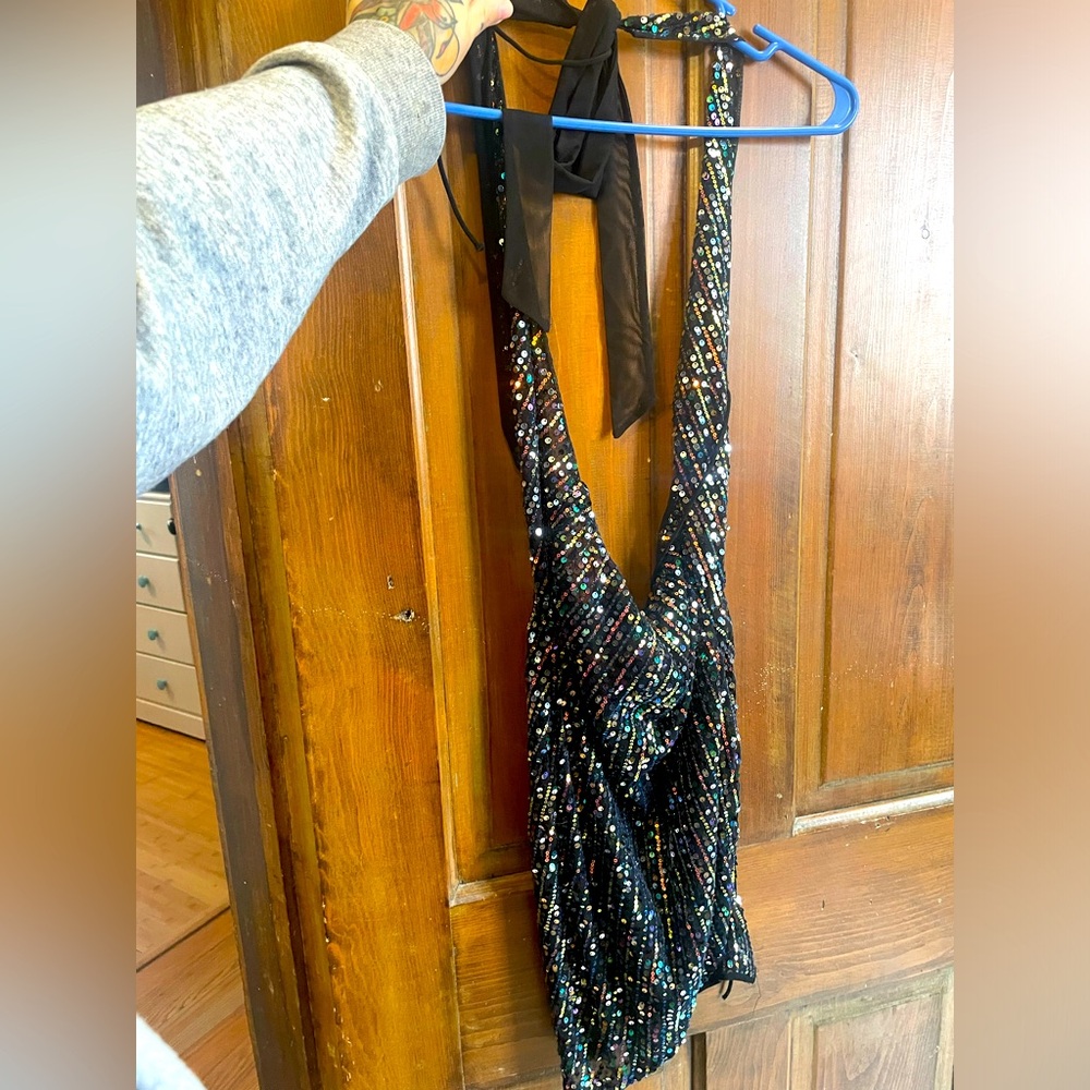 Black Sparkly Hot & Delicious Dress Size Medium.